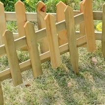 永之盛 碳化小型防腐木栅栏篱笆围栏护栏 插地围栏 庭院围栏户外园艺特价
